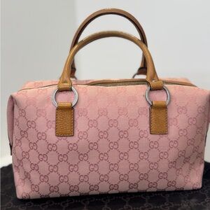 Gucci Pink Canvas Tote Bag
Monogram Mini Boston Handbag